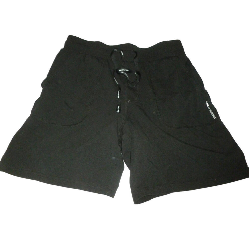 Pair Of Thieves MENS Lounge Shorts Black Cotton Modal Small S